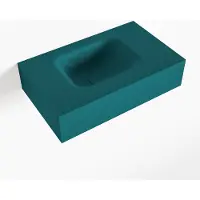 Mondiaz LEX Smag vrijhangende solid surface wastafel 50cm. Positie wasbak links
