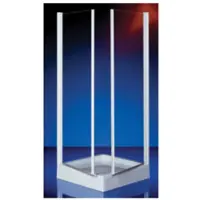 Plieger Royal hoekinstap 2-delig 6mm glas 88/90x185cm chroom