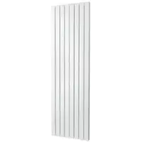 Boss & Wessing Designradiator plieger cavallino retto dubbel 1549 watt middenaansluiting 180x60,2 cm mat wit