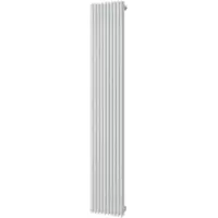 Boss & Wessing Designradiator plieger antika retto 1111 watt middenaansluiting 180x29,5 cm wit