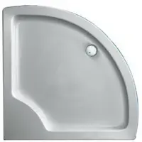 Plieger Luxury Douchebak - Acryl - Kwartrond - 90 cm X 90 cm X 18.5 cm - Wit - 20 jaar - garantie