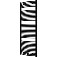 Boss & Wessing Handdoekradiator palimi gebogen 1775x600 mm mat zwart