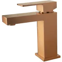 Boss & Wessing Wastafelkraan bws | colorato square | vierkant | geborsteld koper