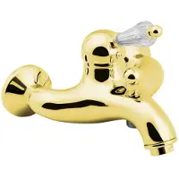 Sapho Kirké Crystal Wandmontage badmengkraan hendel kristal, goud