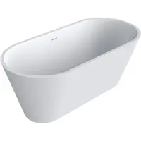 Best design Mooi solid surface vrijstaand bad 169x81x64cm mat wit