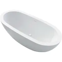 Best design Vrijstaand bad cruise 180x80x60 cm solid surface mat wit