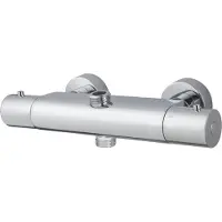 Praya Wiesbaden Caral losse thermostatische kraan voor douche-opbouwset chroom