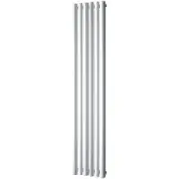 Plieger Designradiator Trento 814 Watt Middenaansluiting 180x35 cm Wit Structuur