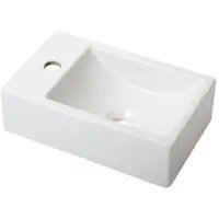 Plieger Houston fontein 37x23cm 1 kraangat links matwit