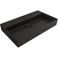 Plieger Wastafel kansas 1 kraangat met overloop 80x46,6 cm