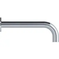 Hotbath Pal Universele Uitloop 22,5 Cm Chroom - Messing - Kranen, Badkranen, Baduitlopen - 8719638615914