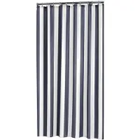 Sealskin Douchegordijn Linje Blauw 200x180 cm