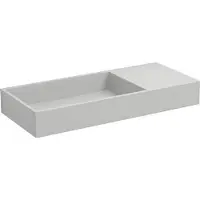 Clou Mini Wash Me Plus fontein met voorbewerkt kraangat links rechts B56xH7.5xD24cm