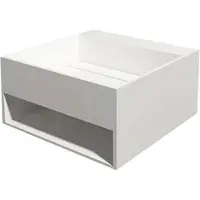Best design Wastafel hq-500 just solid 50x50x25 cm mat wit