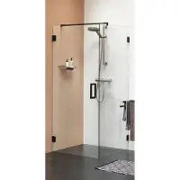 Get Wet by Sealskin Sealskin Get Wet I AM douchecabine zijwand 100x200 cm mat zwart helder glas