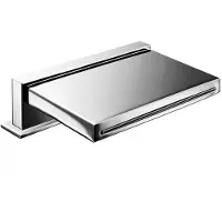 Hotbath Mate M150 opbouw waterval badkraan staand geborsteld nikkel