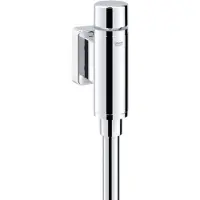 GROHE Rondo urinoir druksp.1/2 inchm/stopkr. m/spoelp.en verbinder Chroom