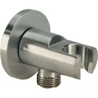Wiesbaden Luxe handdouchehouder met 1/2 inch aansluiting en opsteek RVS look