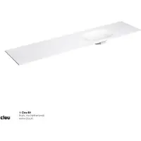 Clou Hammock Wastafelblad Enkele Waskom Rechts 220cm Compositie 45 Aluite Mat Wit