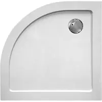 Van Marcke GO Douchebak vm go helion 90x3.5 cm composiet kwartrond wit verstevigd