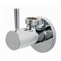 Clou InBe design hoekstopkraan type 1, rond, chroom