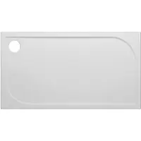 Van Marcke GO Douchebak vm go argon 120x80x3 cm polybeton rechthoek wit sanitair coating