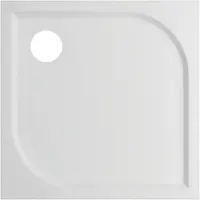Van Marcke GO Douchebak vm go argon 90x90x3 cm polybeton vierkant wit sanitair coating
