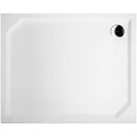 Sapho Douchebak gegoten marmer sara 110x90x4 cm rechthoek wit