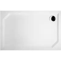 Sapho Douchebak Gegoten Marmer Sara 120x80x4 cm Rechthoek Wit
