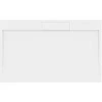 Sapho Douchebak Gegoten Marmer Irena 160x100x3.5 cm Rechthoek Wit