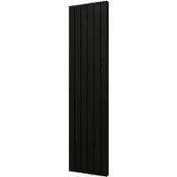Plieger Designradiator cavallino retto dubbel 1162 watt middenaansluiting 180x45 cm mat zwart