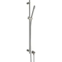 Hotbath Archie AR307 Glijstang Met Wanduitlaat, Doucheslang En Handdouche 90cm RVS 316 - Messing - Kranen, Douchekranen, Douchesets, Opbouw Douchesets - Kranen, Douchekranen, Douchesets, Opbouw