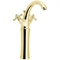 Sapho Antea Wastafelmengkraan hoog met Pop Up Waste (H) 300mm, goud