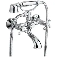 Sapho Badmengkraan antea met handdouche 2-knop 11 cm chroom