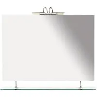 Sapho Badkamerspiegel wega 100x80 cm met planchet glas