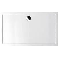 Sapho Douchebak Gegoten Marmer Karia 120x100x4 cm Rechthoek Wit