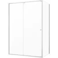 Sealskin - Douchedeur + Zijwand Contour 140 X 200cm - Geborsteld Staal Profiel - 6 Mm Helder Glas