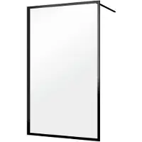 Sealskin Contour Inloopdouche A3 90x200 cm 6mm Helderglas Mat Zwart