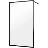 Sealskin Contour Inloopdouche A3 120x200 cm 6mm Helderglas Mat Zwart