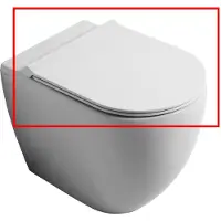 Salenzi Form Slim toiletzitting glans wit