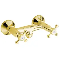 Sapho Antea Wandgemonteerde douchemengkraan, goud