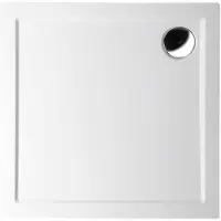 Sapho Douchebak Gegoten Marmer Aura 90x90x4 cm Vierkant Wit