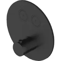 Hotbath Douchethermostaat Cobber Inbouw 2 Pushbuttons Rond Mat Zwart (excl. inbouwdeel)