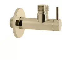 Hotbath Mate P2002 hoekstopkraan met filter geborsteld messing