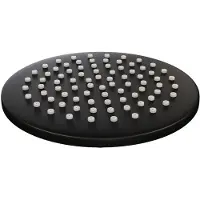Brauer Black Edition hoofddouche 20cm zwart mat