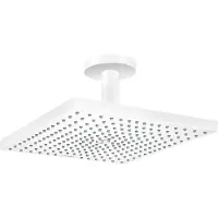 Hansgrohe Raindance E hoofddouche 30cm met plafondarm wit mat