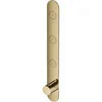 Hotbath Douchethermostaat cobber inbouw 3 pushbuttons gepolijst messing pvd