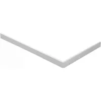Wiesbaden Voorzetpaneel met poten voor douchebak 160 x 90 x 4 cm glans wit