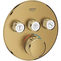 GROHE Grohtherm SmartControl inbouw douche- of badthermostaat - 3 knoppen - Brushed Cool Sunrise (mat goud) - 29121GN0