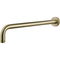 Wiesbaden Luxe Douche-Arm Rond Muurbevestiging 35 cm Geborsteld Messing Goud
